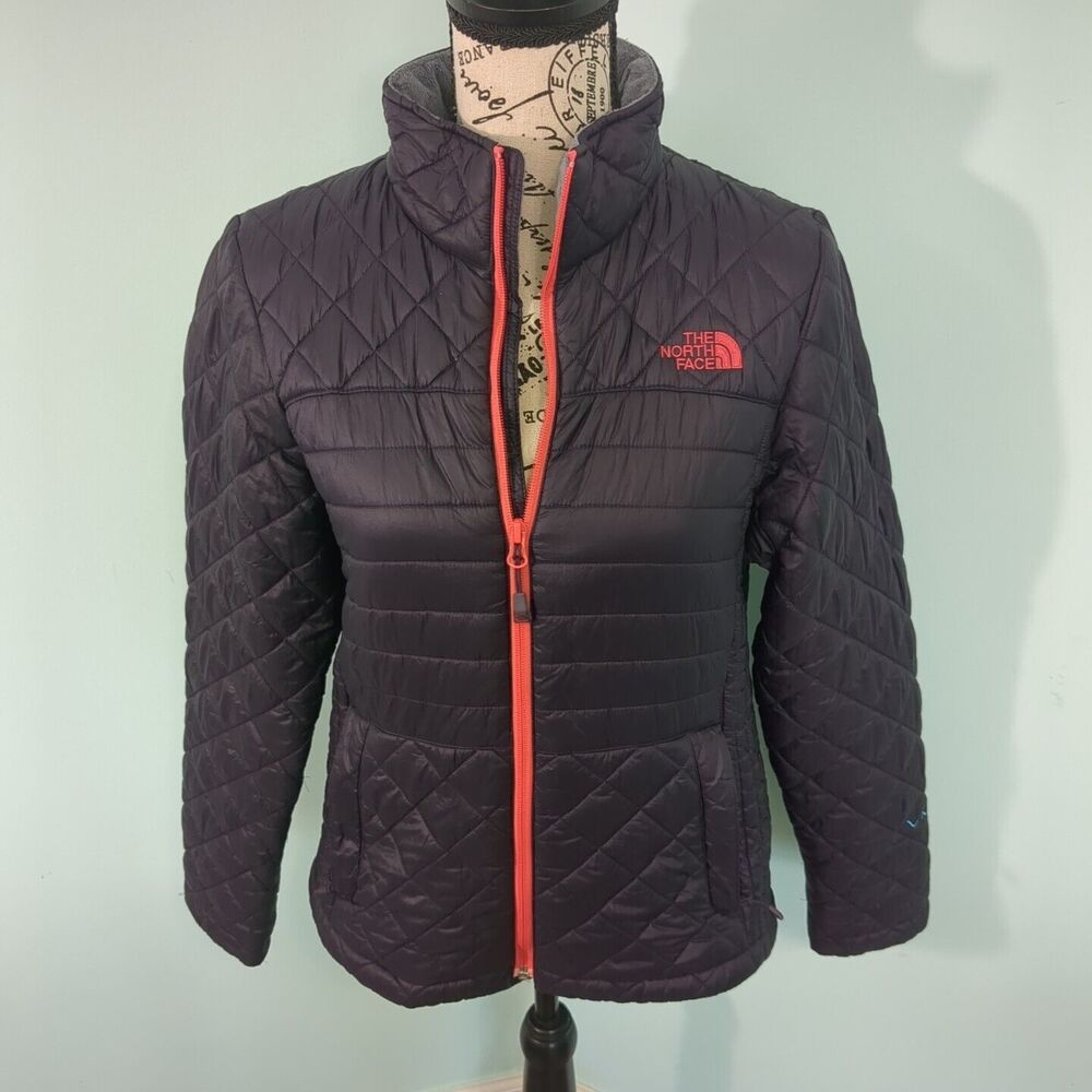 The North Face Girls Purple Quilted Winter Coat Jacket Size XL xv activ